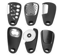 IDEANATEGRATE Ensemble D'outils Cuisine Multifonction Éplucheur, Râpe et Ouvre-bouteille en Acier Inoxydable pour Fruits, Légumes et Préparation Culinaire