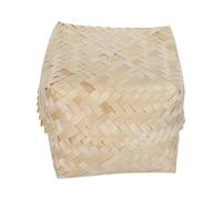 IDEANATEGRATE Panier Vapeur Bambou Tissé Main pour Riz Gluant Couvercle, Matériau Naturel, Support Solide pour Cuisson Saine Cuisine Traditionnelle