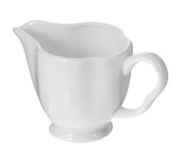 IDEANATEGRATE Pichet à Lait et Poignée Ergonomique 150ml Blanc en Céramique avec Bec Verseur Spécial Mini Pichet Élégant pour Café Lors de Réunions et Fêtes