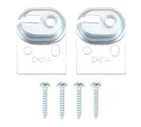 IDEANATEGRATE Pièces Détachées pour Stores Enrouleurs en Métal Argenté, Support Carré Décoratif et Pratique pour Installation de Rideaux à Domicile, 1 Set
