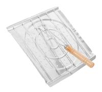 IDEANATEGRATE Plaque de Cuisson en Acier Inoxydable Multifonction pour Barbecue et Camping, Grille Portable pour Toasts et Tortillas, Nettoyage Simple, Usage en Plein Air