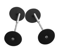 IDEANATEGRATE Plaque de Recouvrement Ronde en Acier Inoxydable Noir pour Poignée de Porte Facile à Installer Sécurité Renforcée pour Propriétés Résidentielles et Commerciales Lot de 2