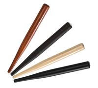 IDEANATEGRATE Porte-plume Ensemble 4pcs en Bois et Métal Grip Confortable pour Calligraphie et Dessin Destiné aux Artistes