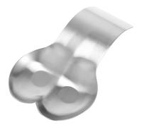IDEANATEGRATE Repose-cuillère en Acier Inoxydable Argenté Plateau de Rangement Arc Élégant Double Support Pratique pour Deux Ustensiles Cuisine à Domicile