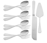 IDEANATEGRATE Set D'ustensiles à Pâtisserie en Acier Inoxydable 14 Pièces avec Couteau et Serveur pour Gâteau, Poignée Ergonomique, Facile à Utiliser, pour Mariage et Boulangerie