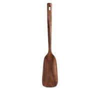 IDEANATEGRATE Spatule en Bois de Teck Long Manche, Pelle à Pot Élégante Résistante la Chaleur, Accessoire Cuisine pour Wok, Ne Raye Pas les Surfaces
