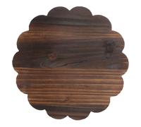 IDEANATEGRATE Support à Pots de Fleurs Mobile en Bois Marron, sans Odeur | Plateau de Base pour Pot, Roulettes Mobiles, sans Bavure, Usage Patio et Intérieur
