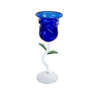IDEANATEGRATE Verre à Vin de Rose Coloré Créatif Pied Haut Verre à Cocktail Décoratif pour Fête Élégant pour Usage Domestique