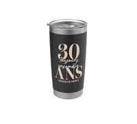 Idée Cadeau 30 ans de Mariage - Noces de perle Gobelet isotherme en acier inoxydable double paroi