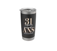 Idée Cadeau 31 ans de Mariage - Noces de basane Gobelet isotherme en acier inoxydable double paroi