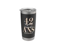 Idée Cadeau 42 ans de Mariage - Noces de nacre Gobelet isotherme en acier inoxydable double paroi