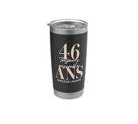 Idée Cadeau 46 ans de Mariage - Noces de lavande Gobelet isotherme en acier inoxydable double paroi