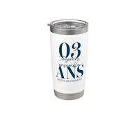 Idée Cadeau Couple 3 Ans de Mariage - Noces de Froment Gobelet isotherme en acier inoxydable double paroi