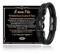 Idee Cadeau Homme Cadeau Fils Cadeau Saint Valentin pour Homme Bracelet Cuir Homme Fils Cadeau Anniversaire A1-F COFFRET THEMATIQUE