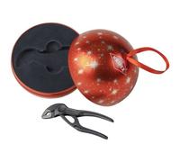Idée de cadeau originale : pince multiprise miniature KNIPEX Cobra® XS dans une boule de Noël festive (87 00 100 XMAS), Multicolore