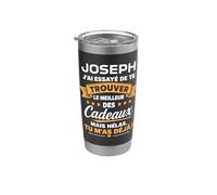 Idée Trouver joseph humour Prénom personnalisé joseph Gobelet isotherme en acier inoxydable double paroi