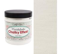 Ideen mit Herz Chalky Effekt Peinture à la craie, 250 ml, très couvrante, ultra mate, à base d'eau, pour effet shabby chic et vintage (blanc antique)