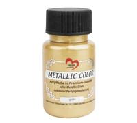 Ideen mit Herz - Couleur métallique - Couleur acrylique de qualité supérieure - Avec brillance métallique raffinée et pigmentation de couleur élevée - 50 ml