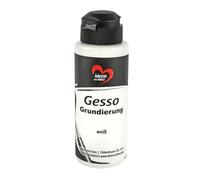 Ideen mit Herz Gesso | Fond de teint premium pour peinture acrylique et huile | fort pouvoir couvrant | 120 ml (blanc)