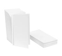Ideen mit Herz Lot de 50 cartes pliantes vierges avec enveloppes, 50 cartes et enveloppes, à personnaliser, dimensions des cartes 10,5 x 21 cm, format DIN long