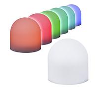 ideen mit herz Lot de 6 ampoules LED à changement de couleur 3,8 x 3,7 cm, avec piles bouton - décoration de table lumineuse pour toutes occasions - Mini-lampes multicolores pour fêtes - idée cadeau