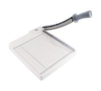 Ideen mit Herz Massicot maxi - Massicot pour papier, carton, feutre, liège, caoutchouc mousse, cuir - Capacité : 12 feuilles de 80 g/m² - Surface de coupe : 30 x 30 cm - Grille en pouces et en cm