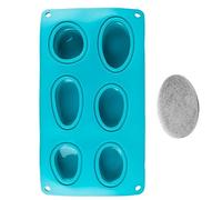 Ideen mit Herz Moule en silicone - Pierres - Pour 6 pierres réalistes - Différentes tailles