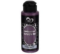 ideen mit herz Peinture Acrylique Multisurface | universelle pour différentes surfaces | couleur à peindre de bois, verre, polyester, céramique, porcelaine, plastique, cuir | 120 ml (aubergine)