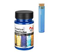 Ideen mit Herz Peinture pour verre de qualité supérieure - Transparent - Imperméable - 90 ml (bleu)