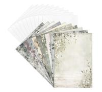 Ideen mit Herz Set de cartes de vœux motivées | Cartes de condoléances | Cartes de condoléance | Enveloppes incluses | 11,5 cm x 16,5 cm | Lot de 20 (Condolences, floral 2)