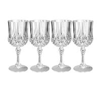 Ideen mit Herz Verres à vin en aspect cristal | 200 ml Verre en plastique | Pique-nique | pour le voyage | résistant aux chocs | Ø 7 cm | 16,7 cm de haut | transparent | sans danger pour les aliments