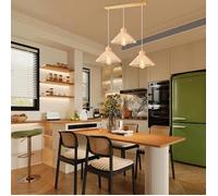 iDEGU E27 Suspension Luminaire Vintage 22cm,Lustre Industriel en Rotin Fer Lampe de Plafond Abat-jour Design Chapeau pour Salon