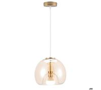 iDEGU Moderne Suspension Luminaire Industriel,25cm Lustre Vintage Abat-jour en Verre Lampe de Plafond Style Nordique pour Salon Cafe