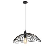 IDEGU Rétro Suspension Luminaire Industrielle en Métal Lustre Lampe Plafonnier Style Vintage Noir pour Salon Cuisine Chambre