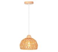 IDEGU Suspension Luminaire Industrielle Vintage,Ø20CM Lustre Plafonnier Tissé en Corde de papier pour Salon Chambre