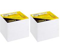 Idena 10442 - bloc-notes, 9 x 9 cm, 800 feuilles volantes, blanc, 1 pièce (Lot de 2)