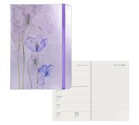 Idena 11064 - Agenda 2024, DIN A5, Blossom, 176 pages, 1 semaine sur 1 page, agenda, semainier