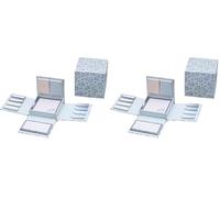 Idena 11370 - Bloc-notes dépliable avec notes adhésives et bande adhésive, distributeur pratique dans une boîte à rabat, adapté au bureau, à l'école et à la maison, compact et polyvalent (Lot de 2)