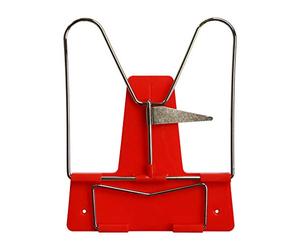 Idena 12083 - support de lecture avec arceau métallique, rouge, 1 pièce
