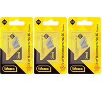 Idena 12094 - Agrafes, No. 10, 2 x 1.000 pièces, galvanisées (Lot de 3)