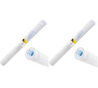 Idena 20169 - Film autocollant transparent pour livres, 1 rouleau 10 m x 45 cm, couverture en plastique (Lot de 2)