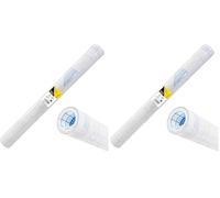 Idena 20224 - Film livre autocollant transparent, 1 rouleau 3 m x 40 cm, épaisseur 50 µ, couverture de livre en plastique (Lot de 2)
