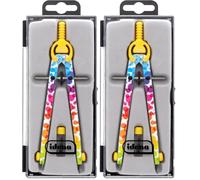 Idena 22073 - Compas à réglage Rapide, Style Bubbles, 1 pièce (Lot de 2)