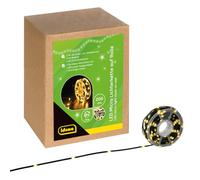 Idena 30542 - LED Micro Guirlande lumineuse avec 200 LED en or-jaune, pour l'extérieur & l'intérieur, longueur env. 22,9 m sur rouleau, fonction minuterie 8 heures, pour le bricolage