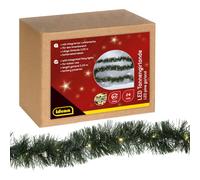 Idena 31345 Guirlande de Sapin à 24 LED Blanc Chaud, avec Fonction minuterie de 6 Heures, Fonctionnement à Piles, env. 2,2 m de Long, décoration pour l'intérieur, Le Bricolage, la décoration de fête,