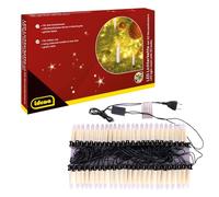 Idena 31839 - Guirlande lumineuse LED avec 50 bougies, bougies couleur ivoire avec pinces de fixation, longueur env. 26 m, décoration de Noël et éclairage pour le sapin de Noël