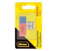 Idena 522073 - Gomme et taille-crayon double, 2 pièces, 1 set