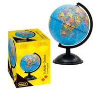 Idena 569906 - Globe avec carte politique, Ø 18 cm, globe scolaire, idéal pour l'école