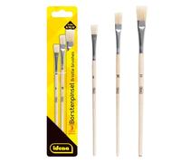 Idena 60106 - Pinceaux à poils, set de 3, tailles 8, 10 & 12