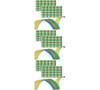 Idena 8274040 - Set de banderoles, 12 Rouleaux de 18 banderoles, décoration, Anniversaire d'enfant, Carnaval, fête à thème (Lot de 3)